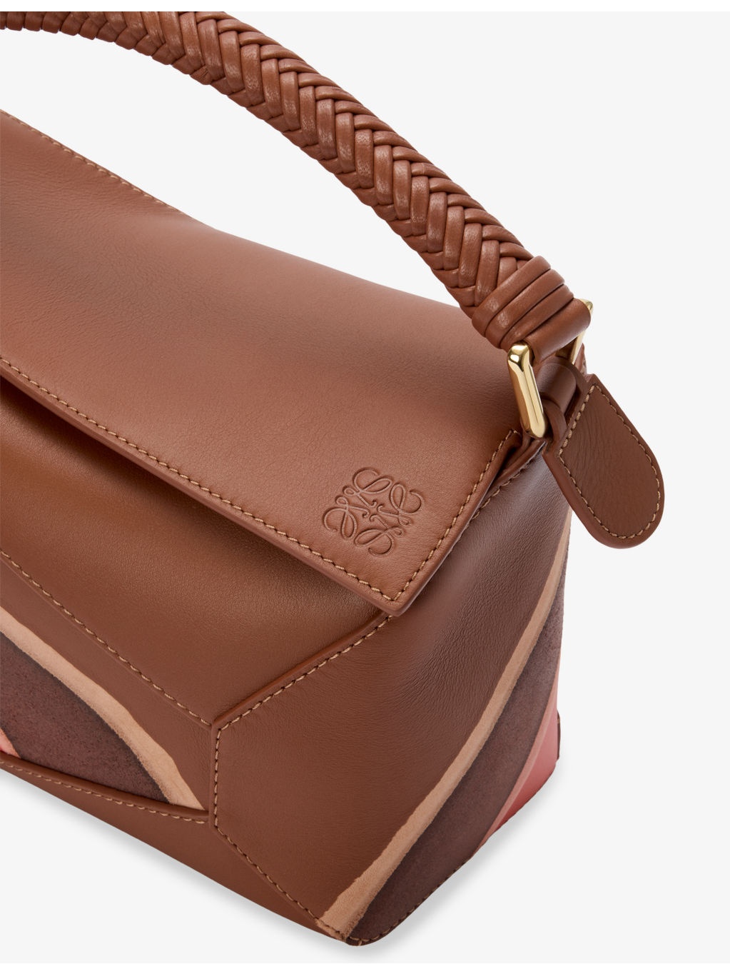 Puzzle Edge Landscape Small Leather Cross-Body Bag - 5
