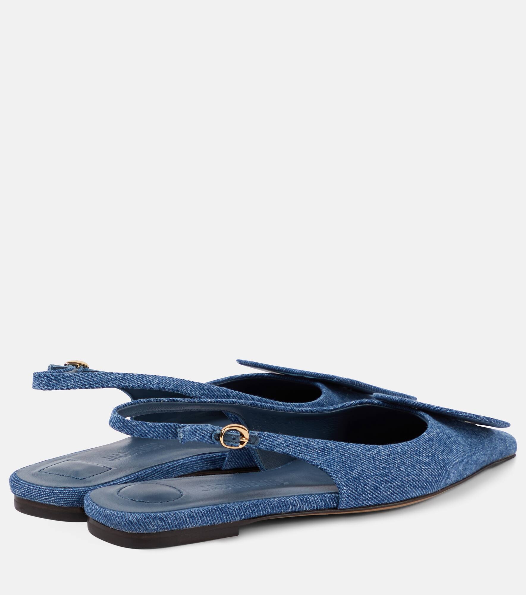 Les Slingbacks Duelo denim flats - 3