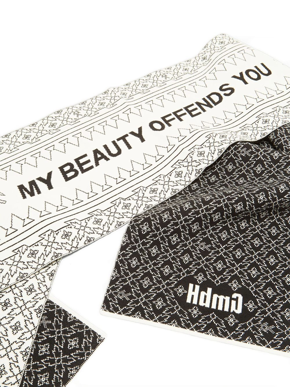 logo-patch scarf - 3
