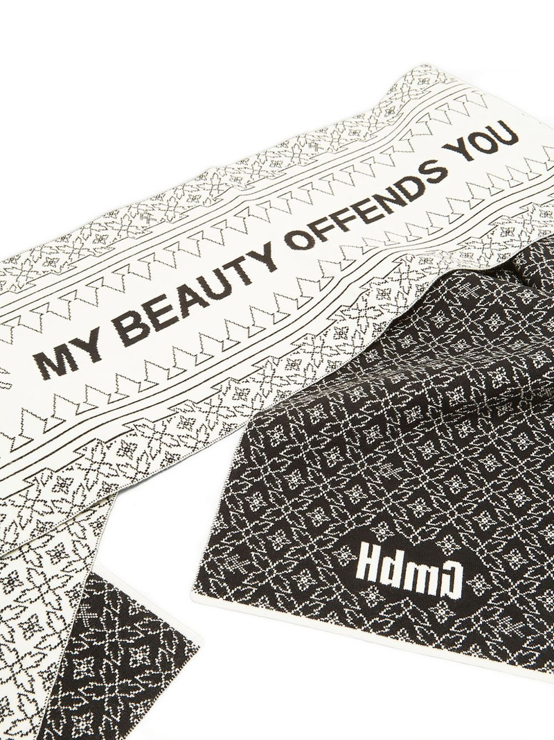 logo-patch scarf 3