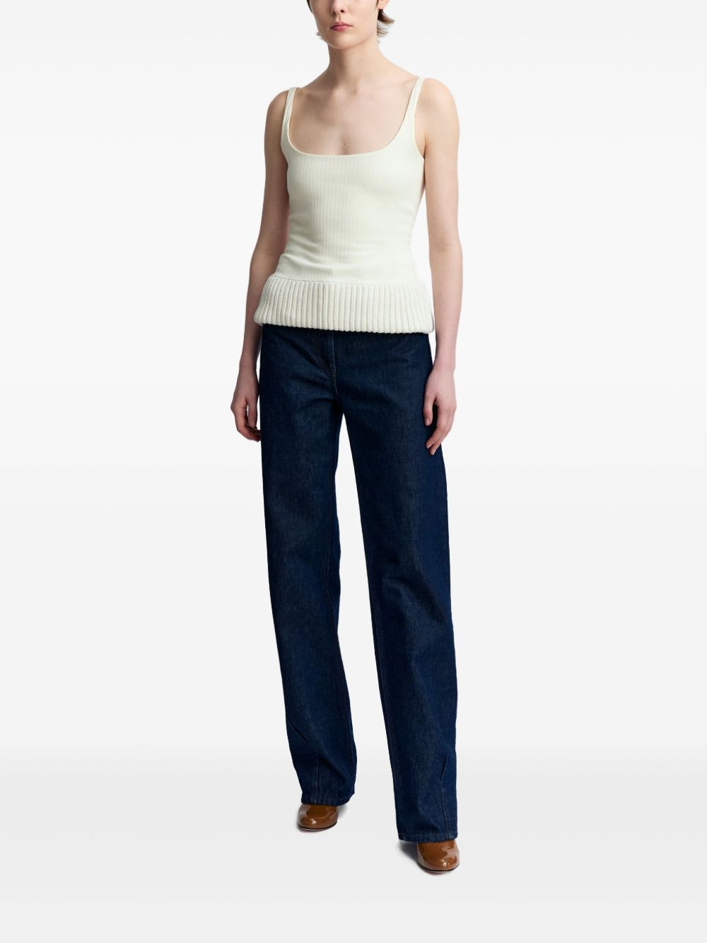 Keo ribbed tank top - 2