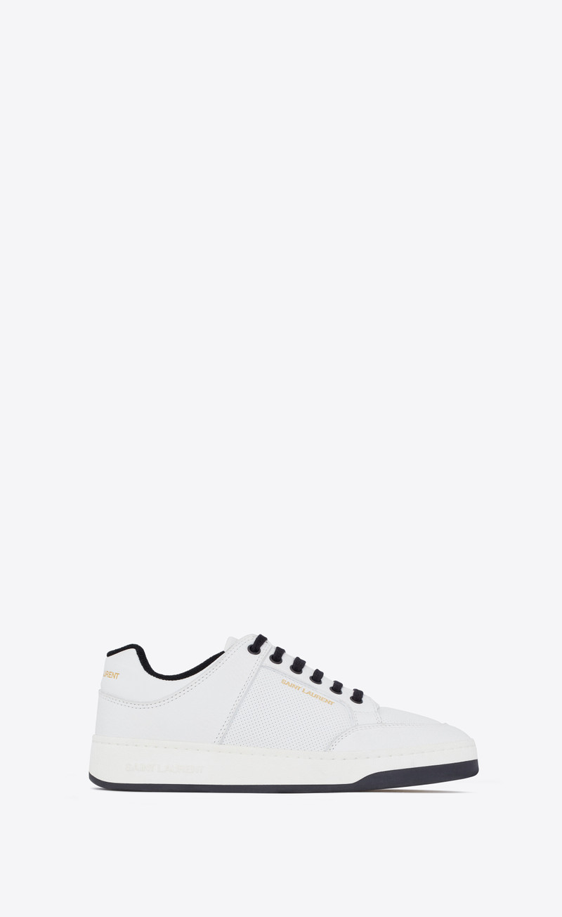 SAINT LAURENT sl/61 low-top sneakers in grained leather outlook