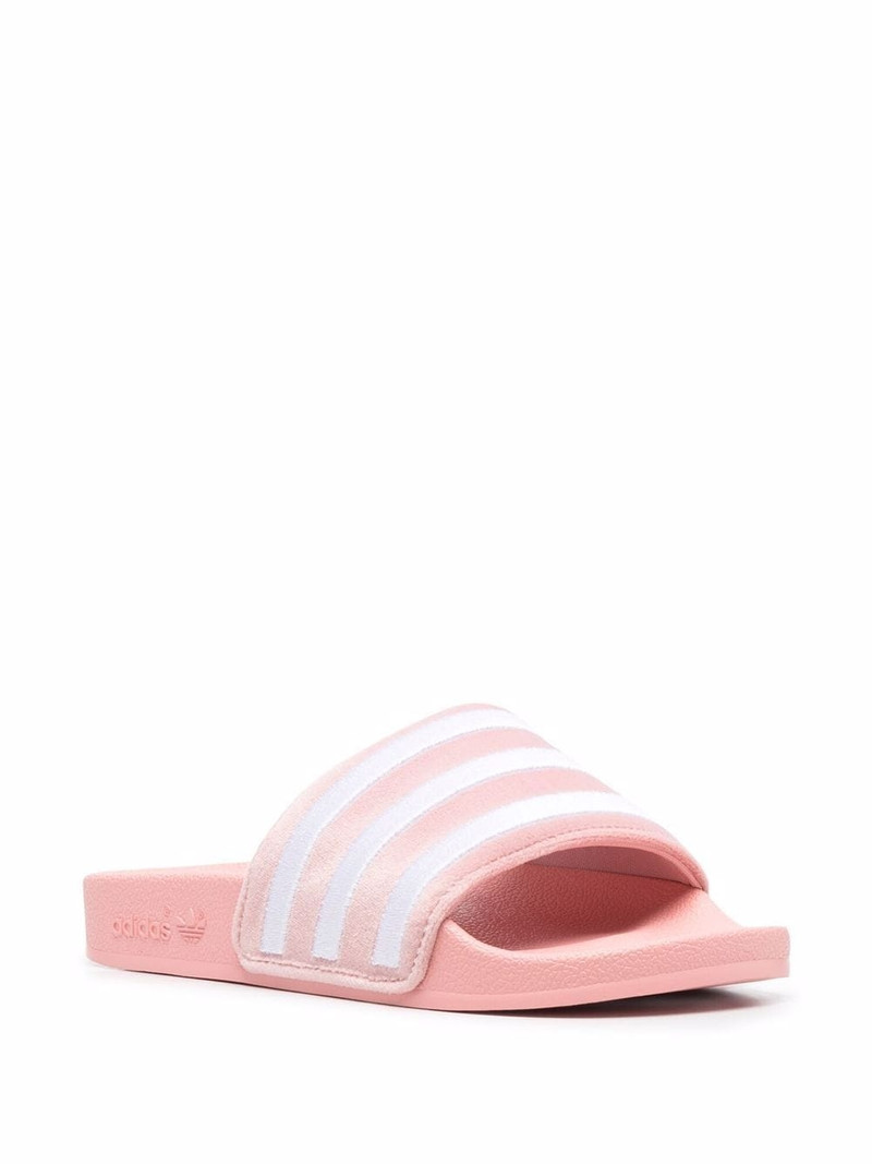 adidas stripe-print slides outlook