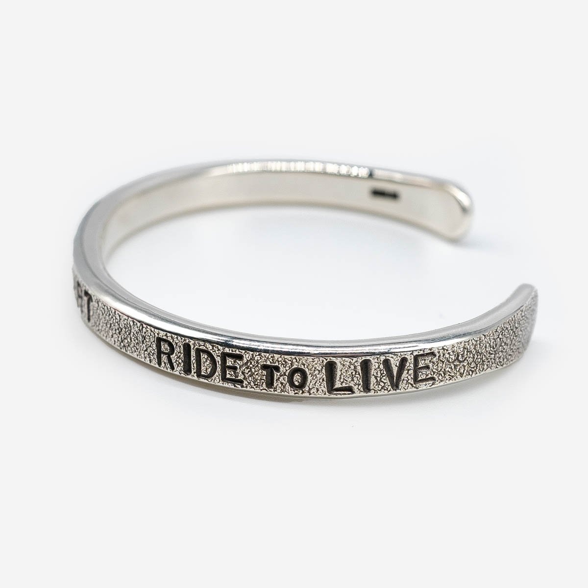 IHSI-30 Iron Heart Hard Strike Bangle - Sterling Silver - 2
