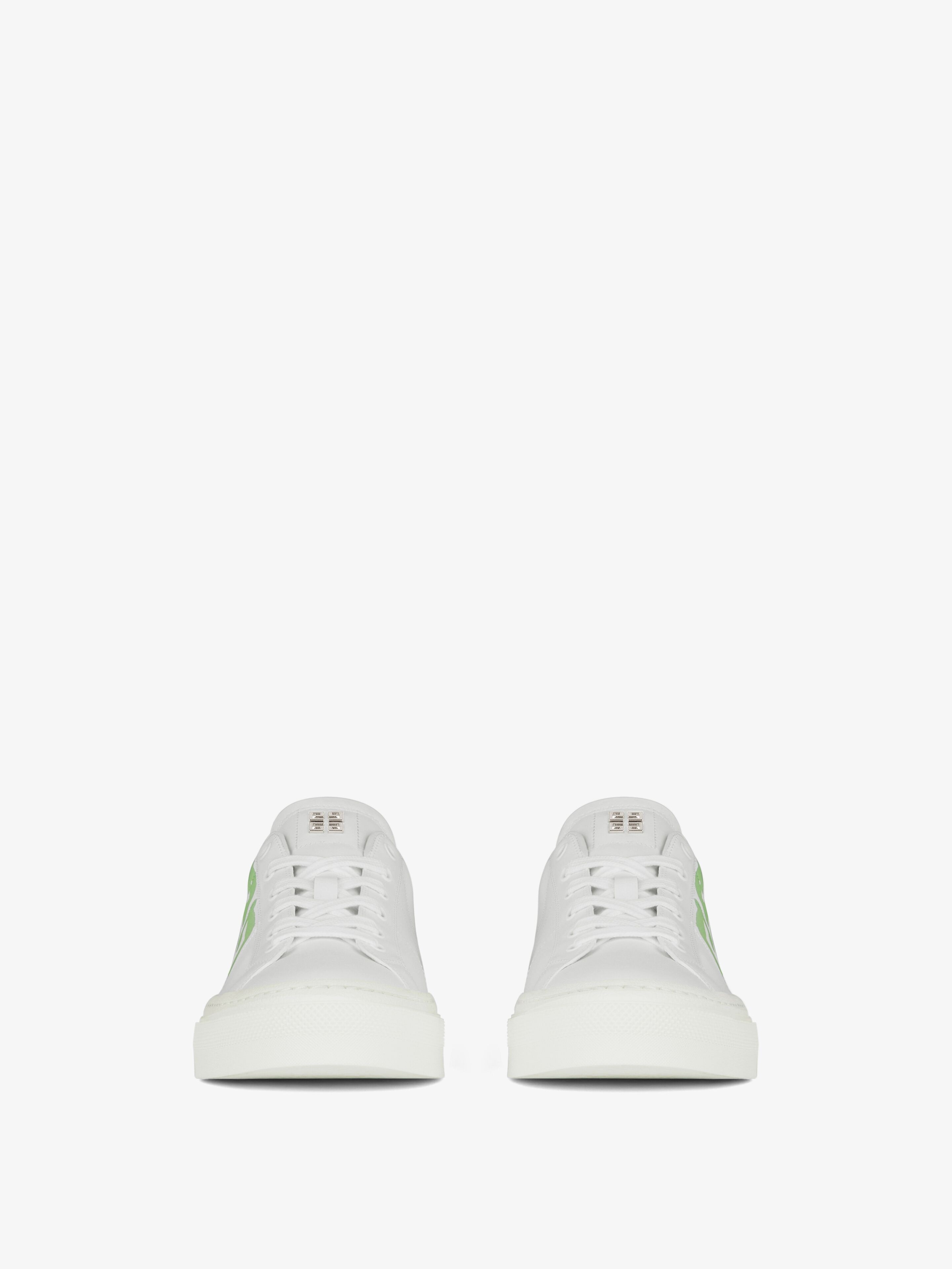 CITY SPORT SNEAKERS IN LEATHER WITH TAG EFFECT 4G PRINT - 2