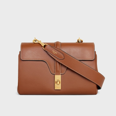CELINE Long Strap in smooth calfskin with GOLD FINISHING outlook