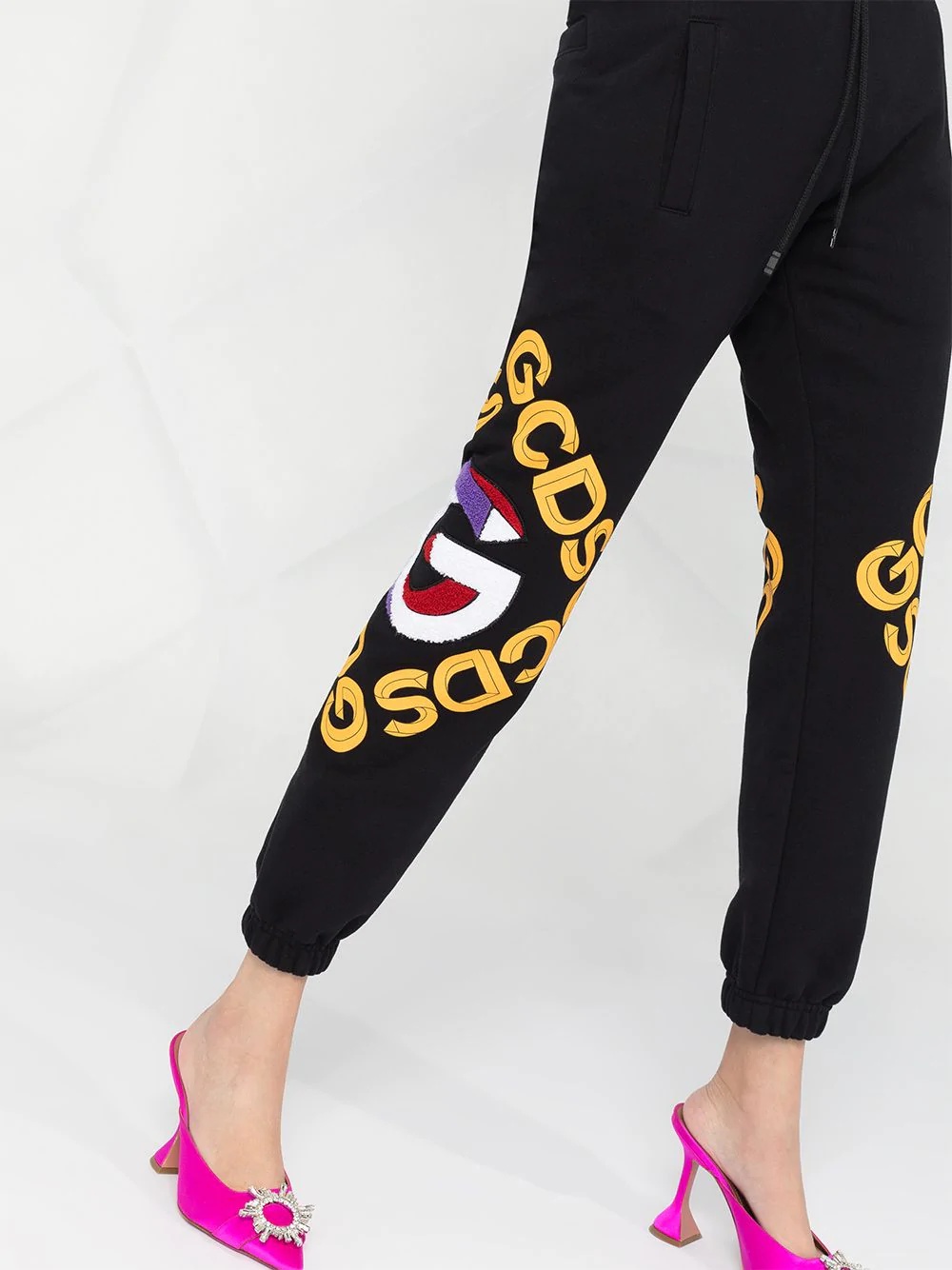 logo print track pants - 3