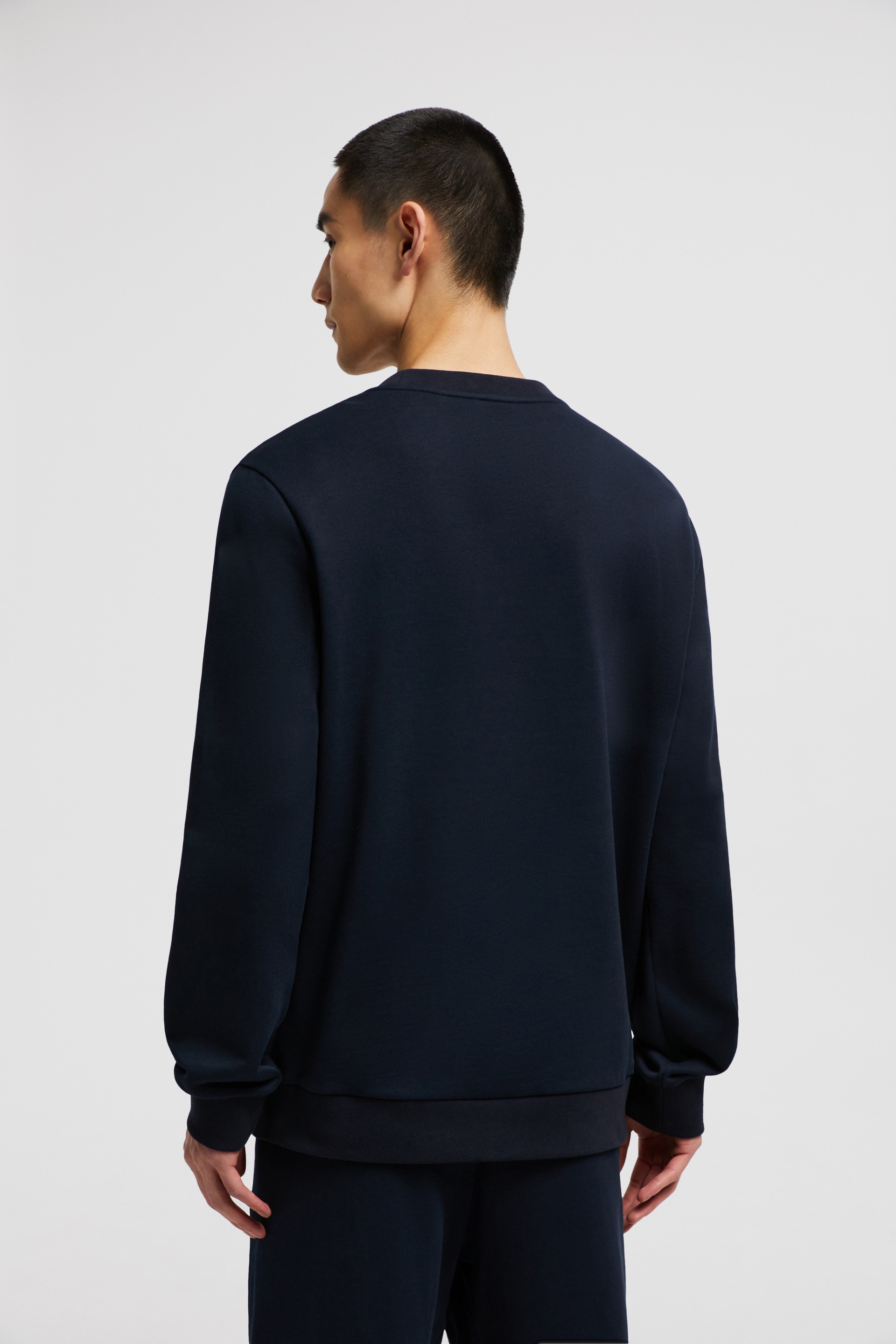 Faded Logo Motif Cotton Sweatshirt - 5