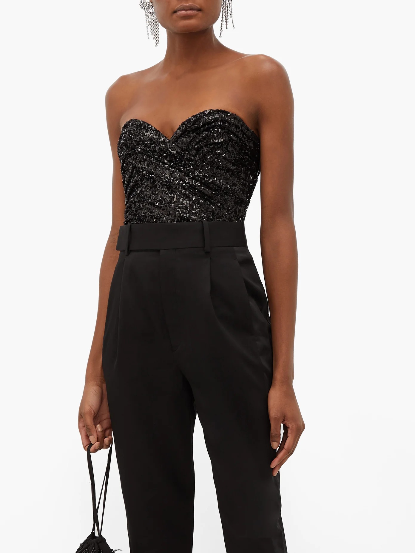 Sequinned bustier top - 6