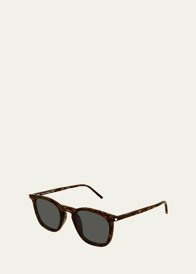 SAINT LAURENT Men's SL 623 Acetate Square Sunglasses outlook