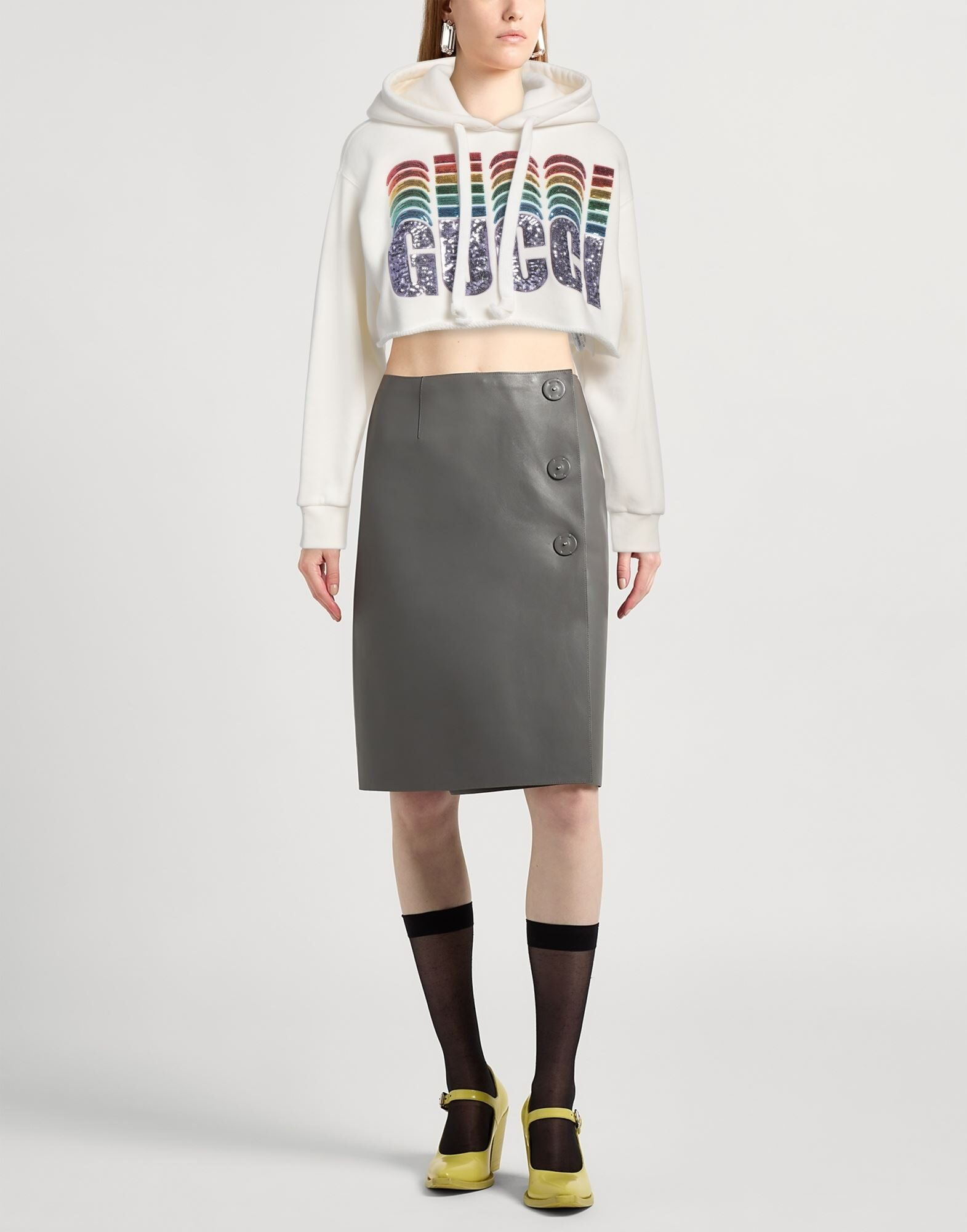 Off white Women's Hooded Sweatshirt - 2