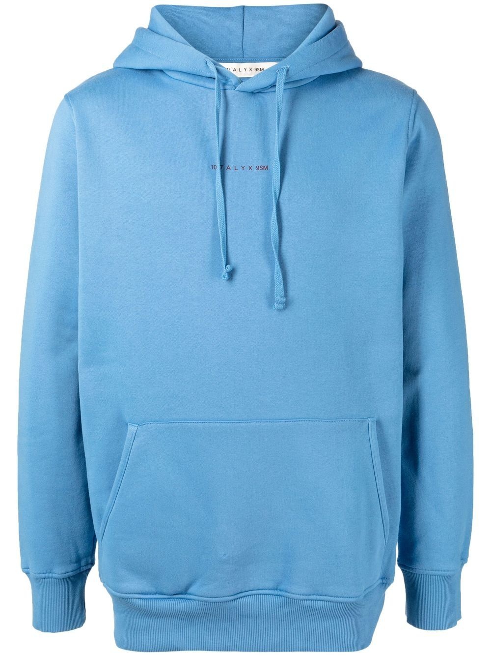 logo-print drawstring hoodie - 1