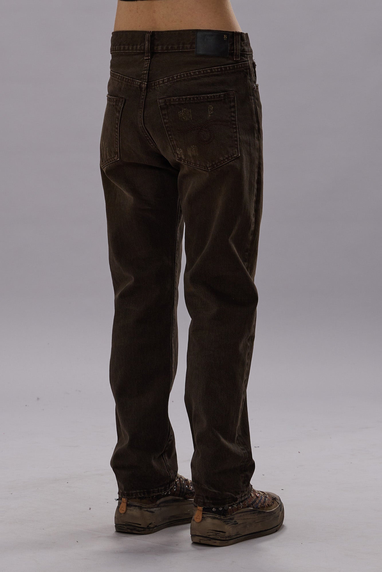 BOYFRIEND JEAN - VINTAGE CHOCOLATE BROWN - R13 - 6