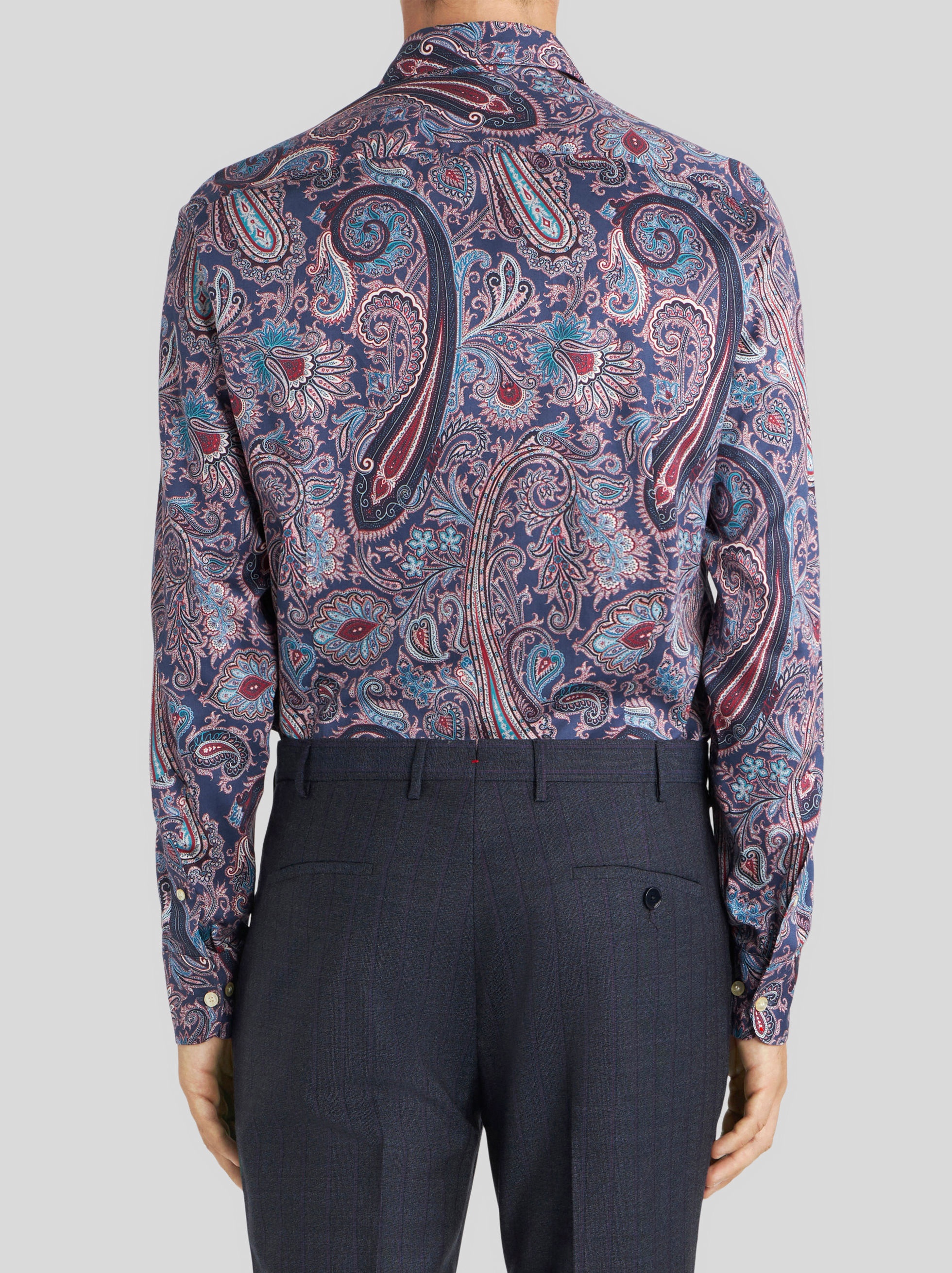 PAISLEY PRINT COTTON SHIRT - 4