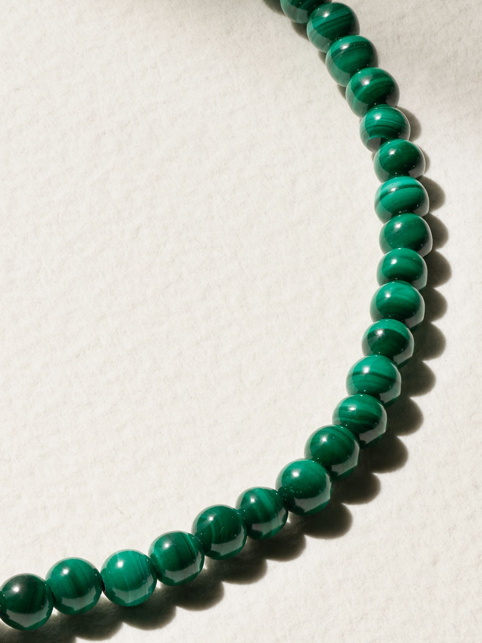 14-karat gold malachite necklace Gold - 4