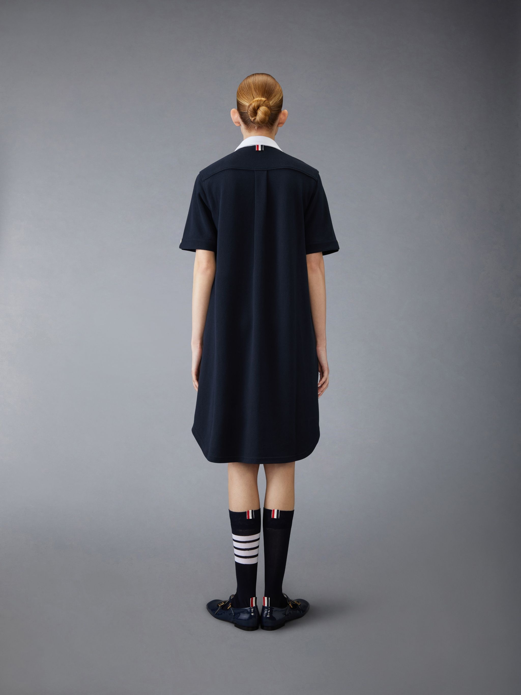 Cotton Pique Shirt Dress - 3