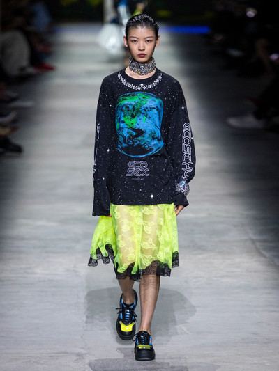 Christopher Kane Ecosexual crystal-embellished sweatshirt outlook