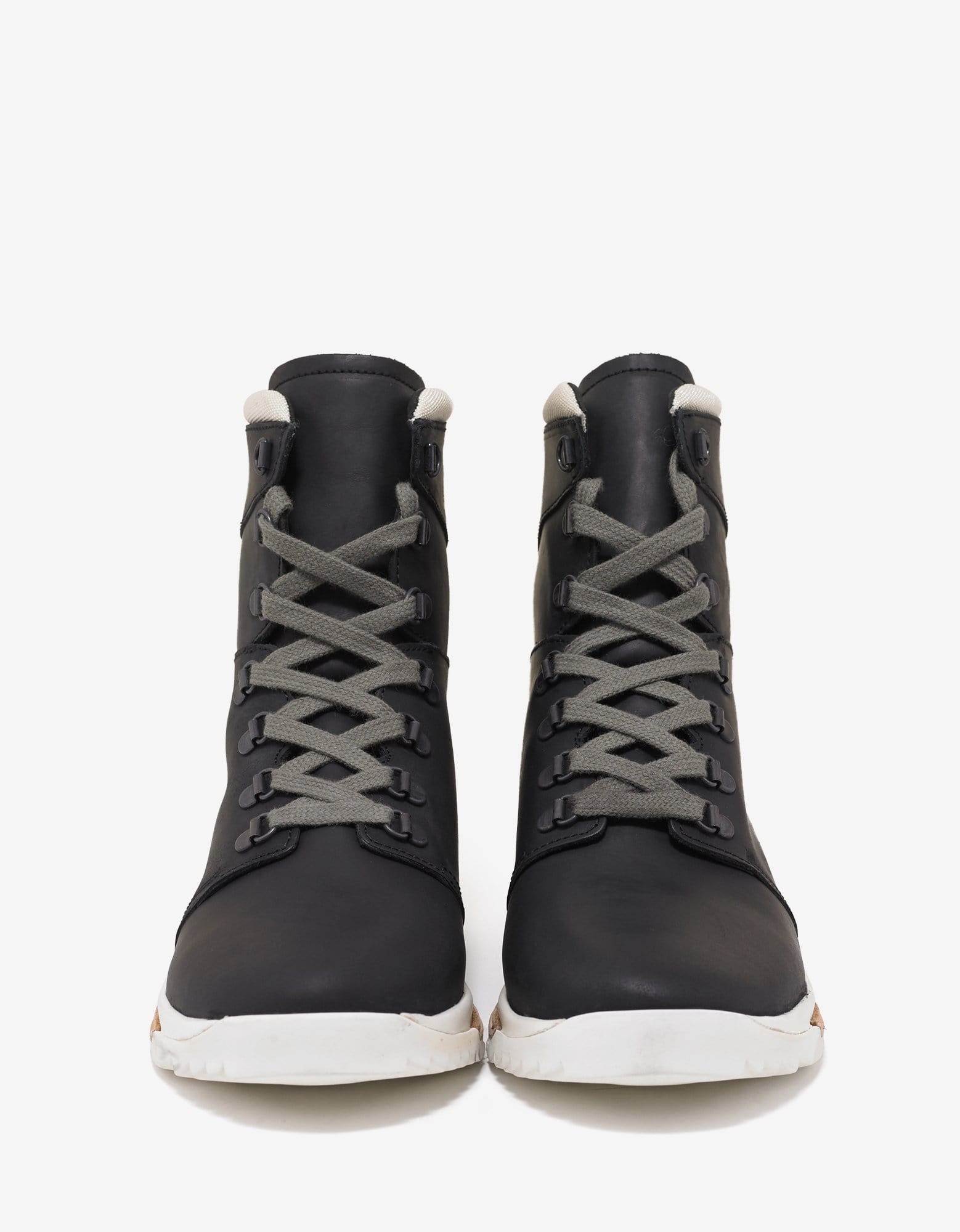 Rick Owens Lace Up Dirt Grafton Black Boots - 4