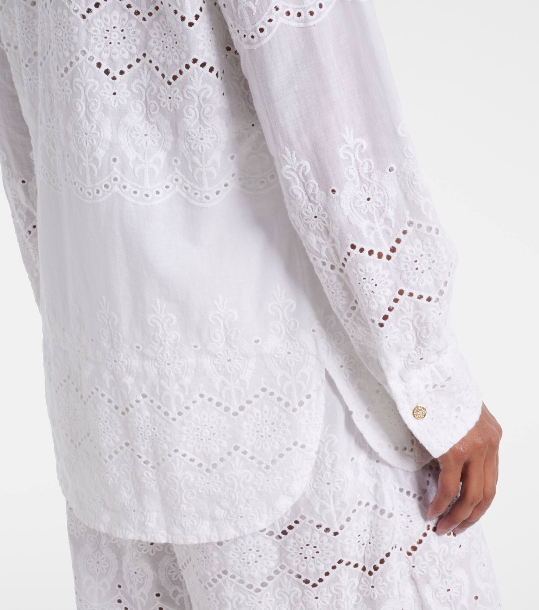 Orla broderie anglaise cotton shirt - 5