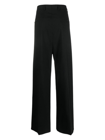 Rick Owens pressed-crease concealed-fastening tailored trousers outlook