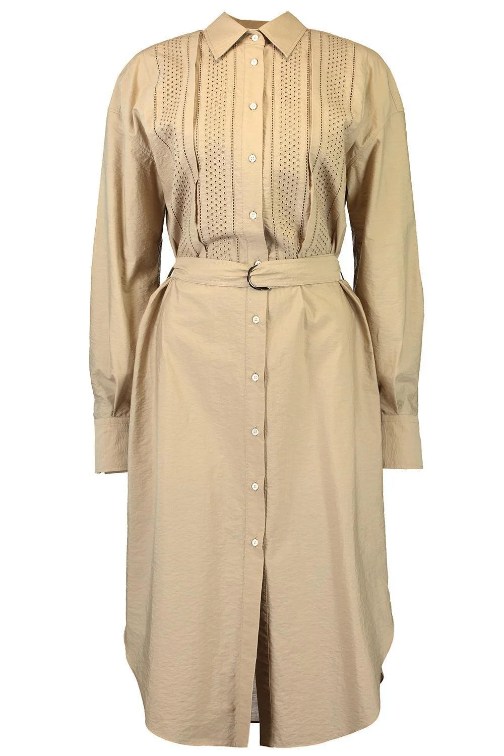 Belted Shirt Dress - 1