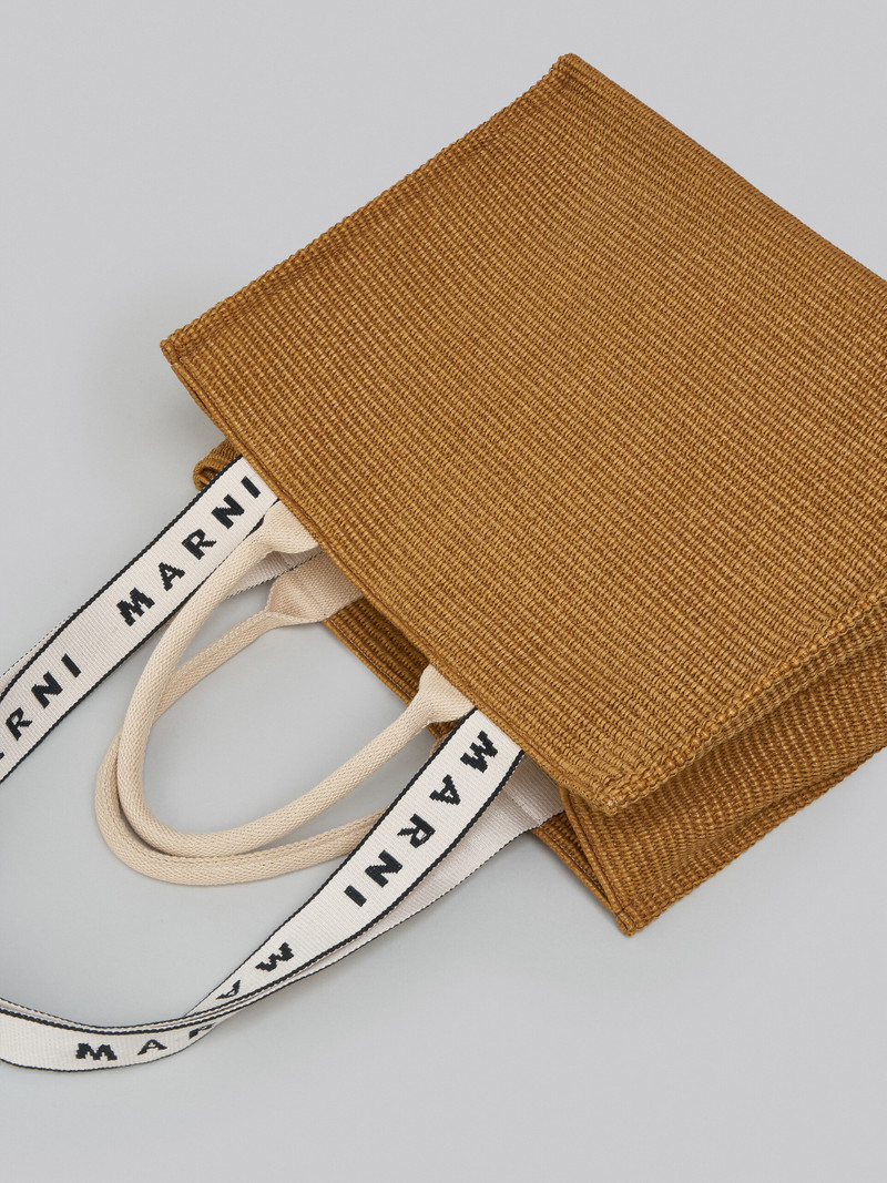 BEY TOTE BAG IN BROWN RAFFIA 5
