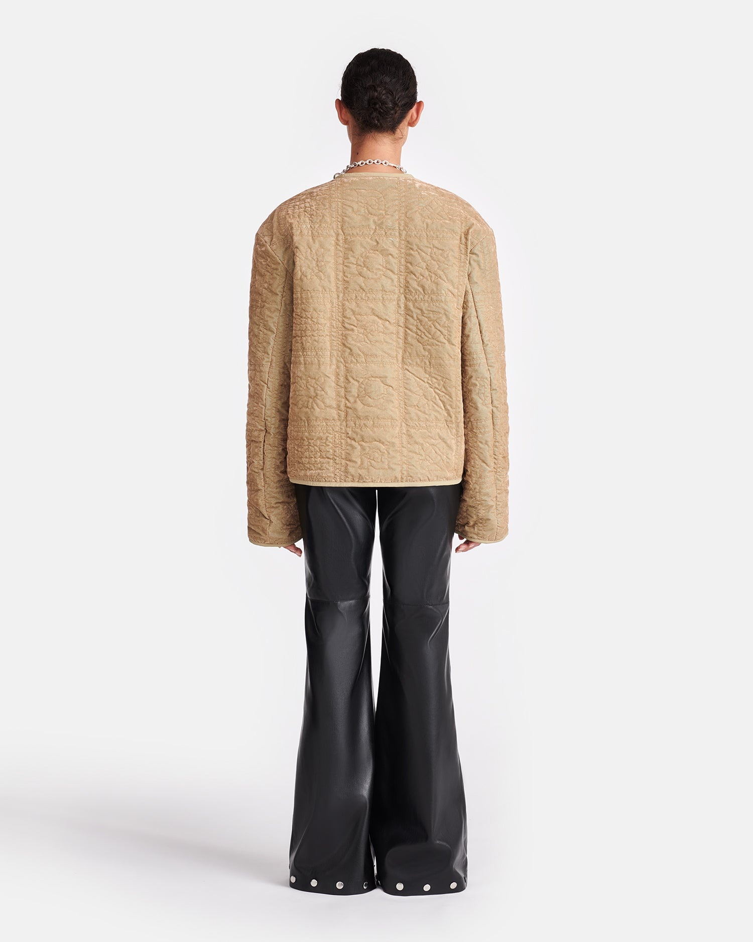 Quilted Tech-Velvet Jacket - 8