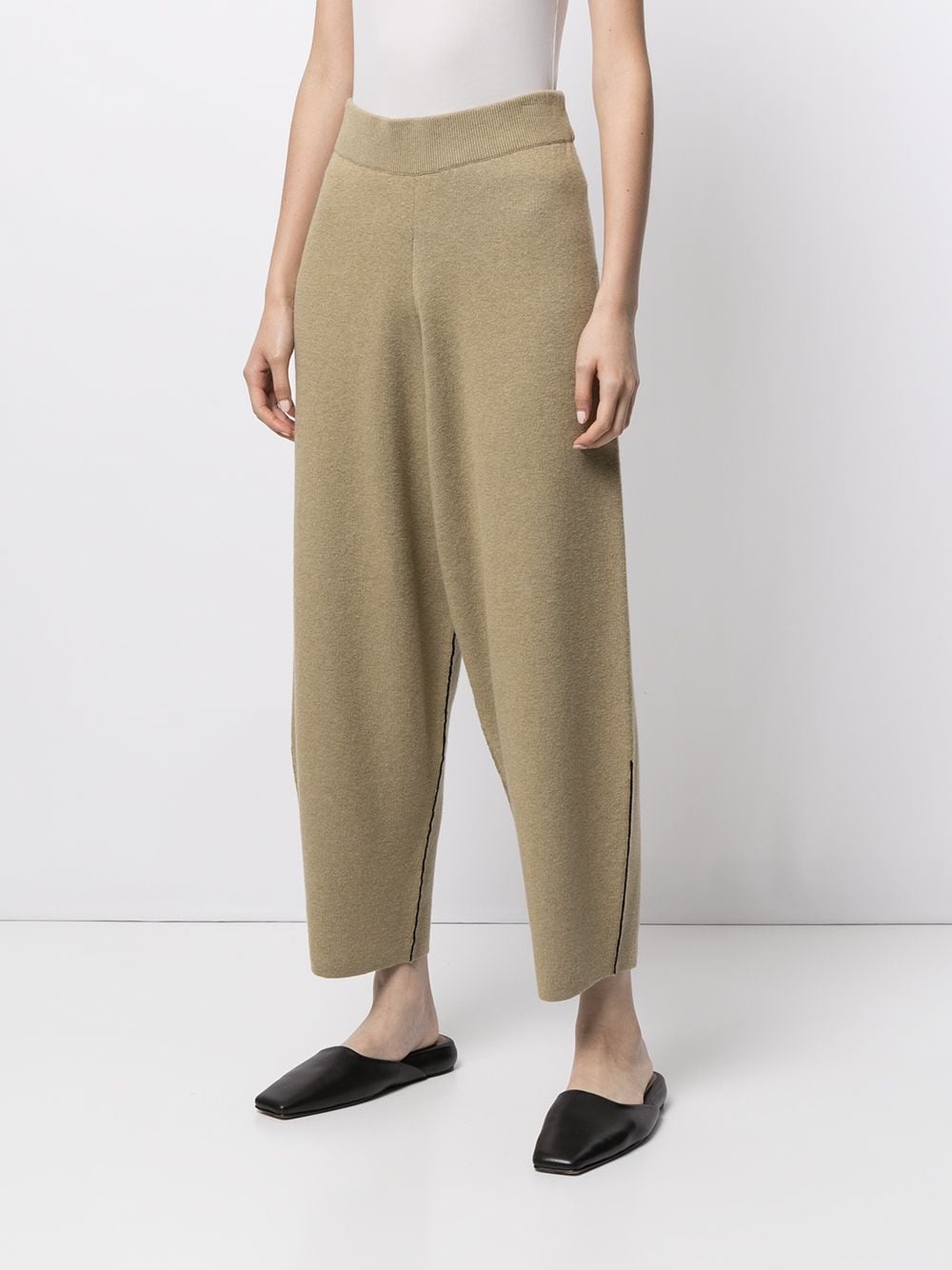 tapered cropped trousers - 3