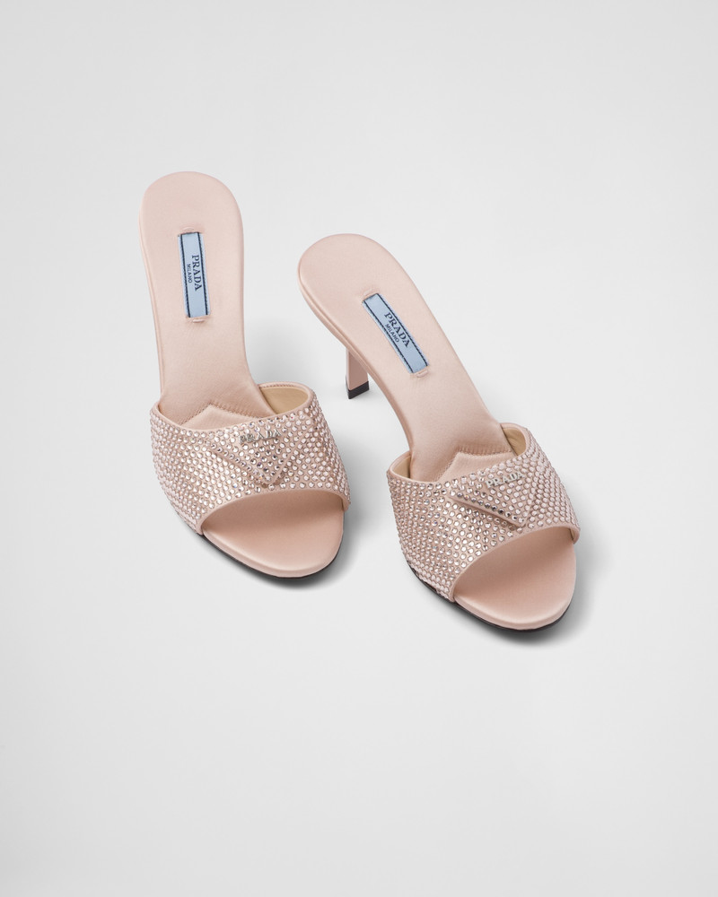 Satin slides with crystals 4