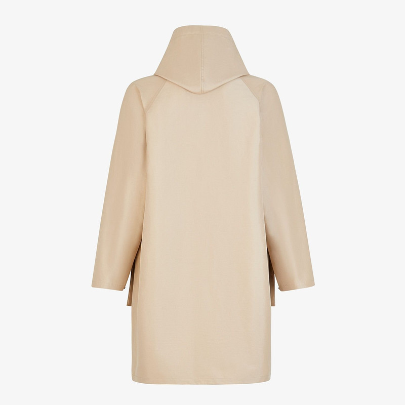 FENDI Beige cotton overcoat outlook