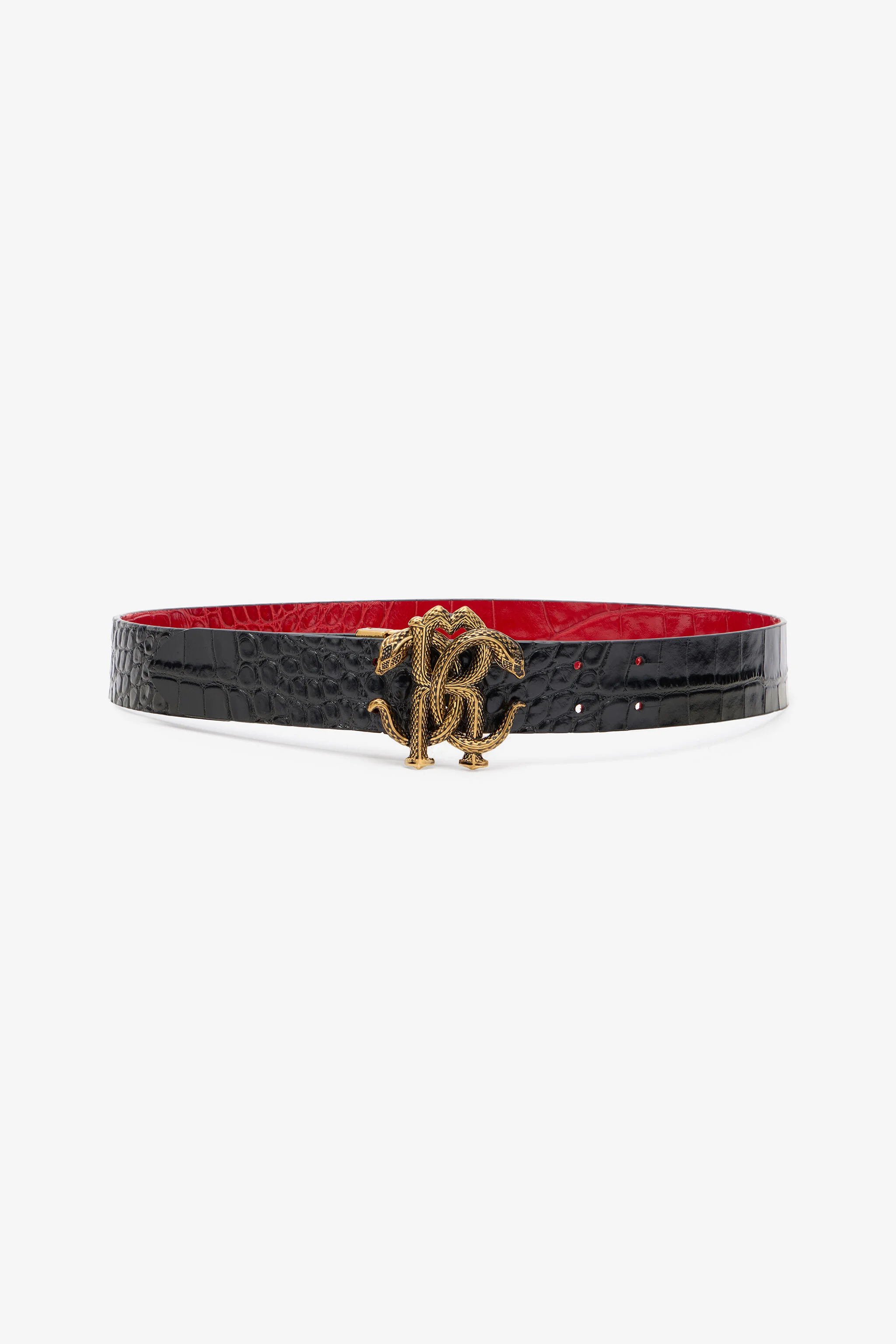 Reversible Belt With Mirror Snake Monogram - 1