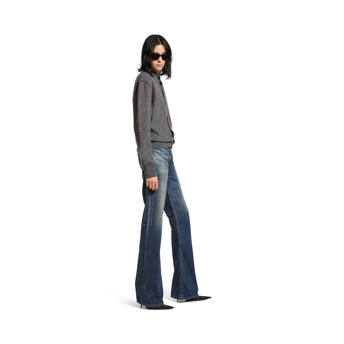 Women's Bootcut Pants in Blue - 3