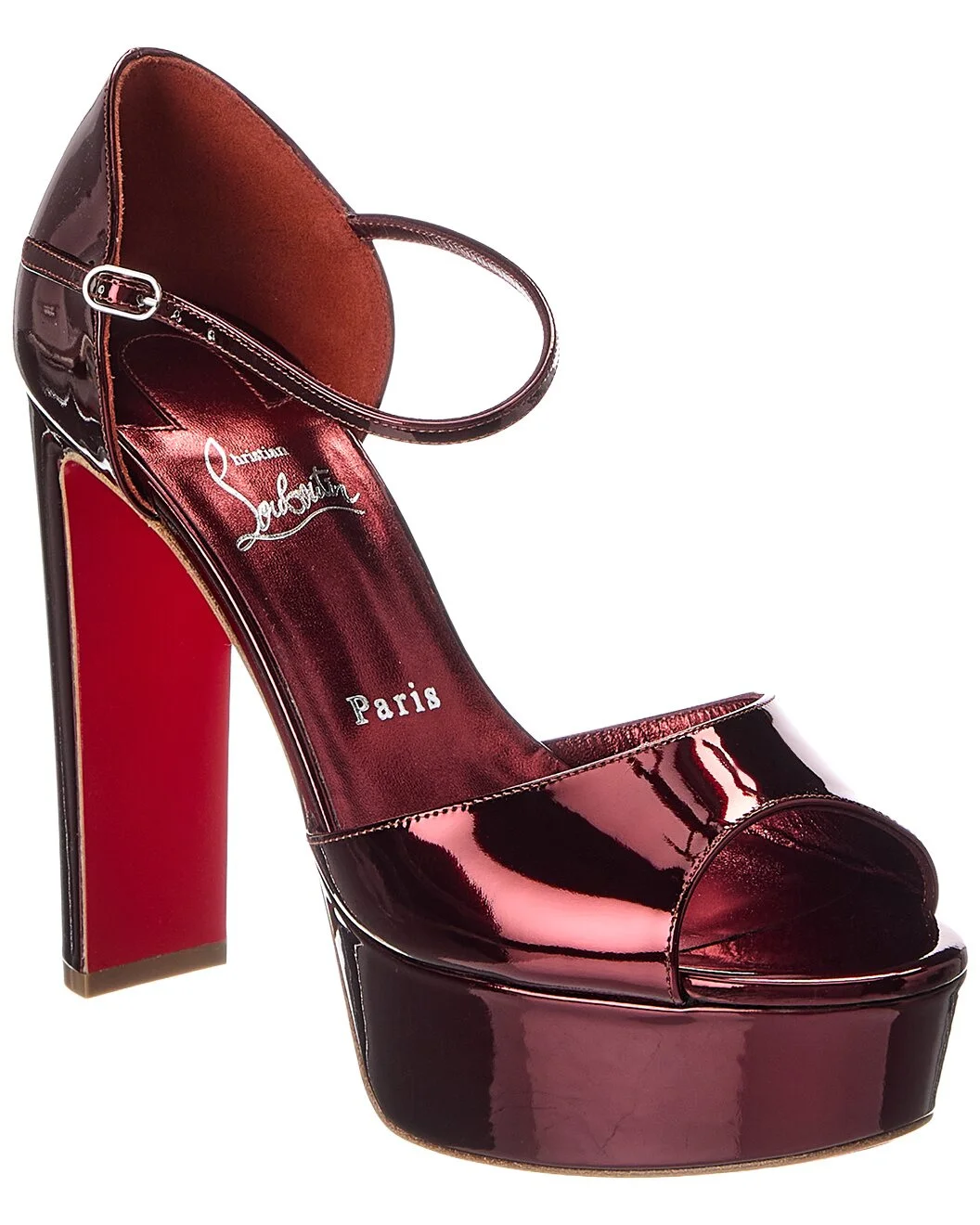 Christian Louboutin Sandaloo 130 Leather Platform Sandal - 1