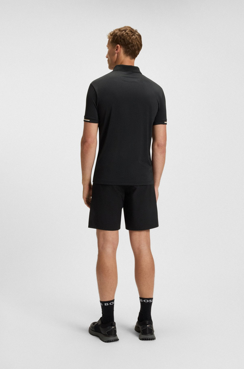 STRETCH-MESH POLO SHIRT WITH MODERN PLACKET 5