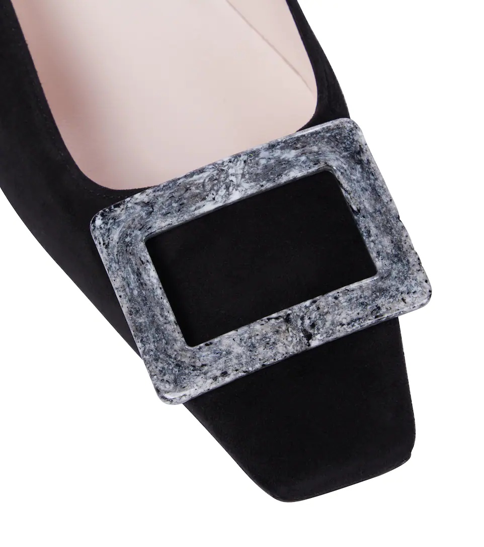 Belle Vivier 45 suede pumps - 6