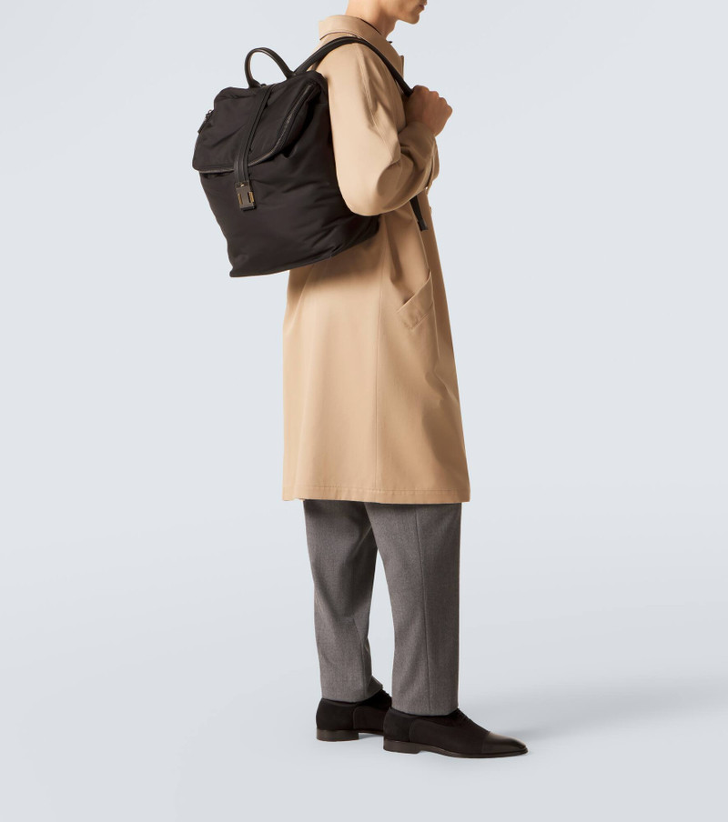 Christian Louboutin Nox leather-trimmed backpack outlook