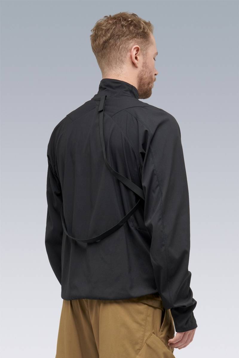 J97-M Nylon Stretch Contour Jacket Black 3