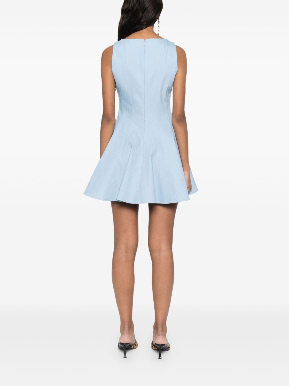 peplum-hem mini dress - 4