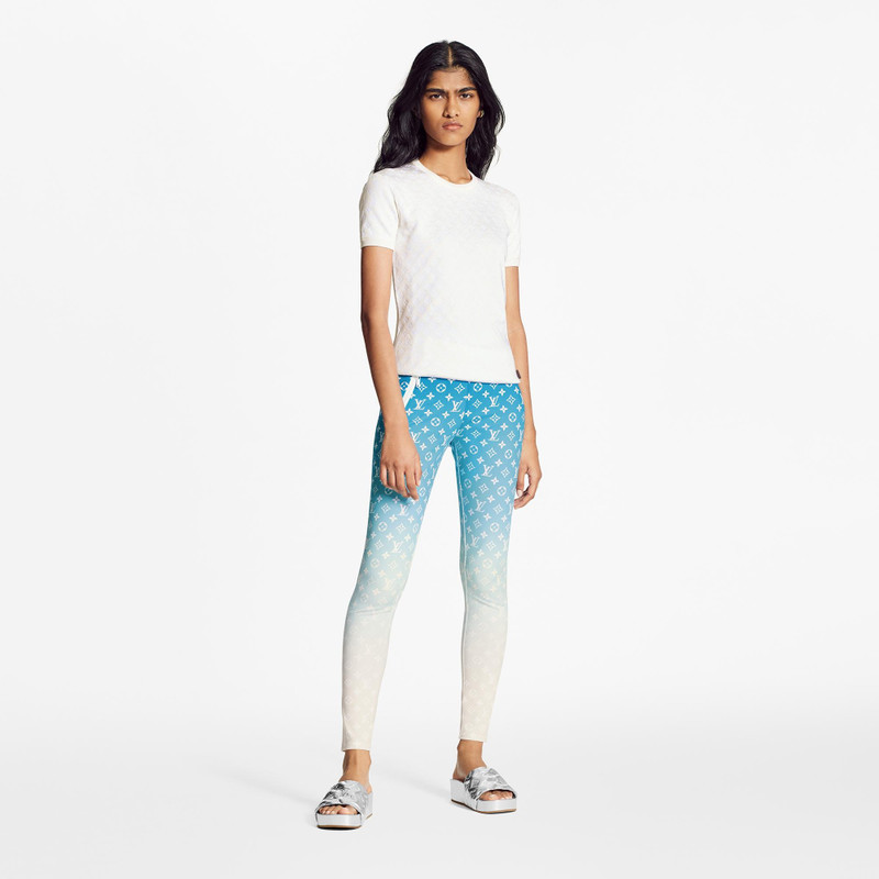 Blue Lagoon Monogram Leggings 2