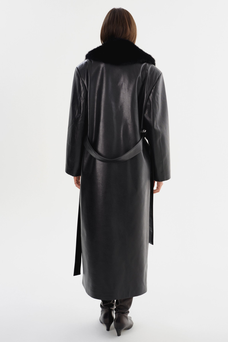 SARITA | Recycled Leather Maxi Coat 7