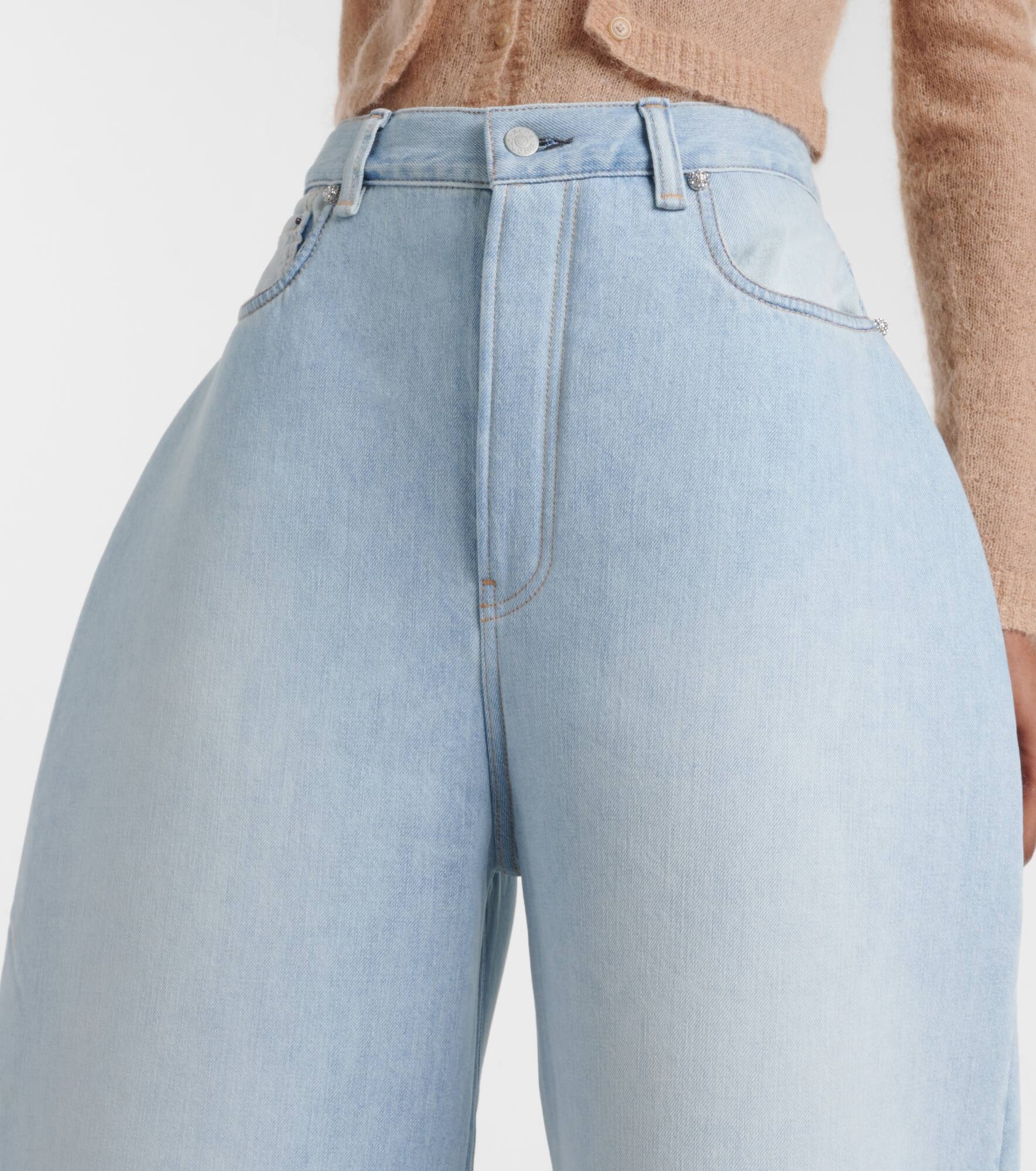 High-rise barrel-leg jeans - 4