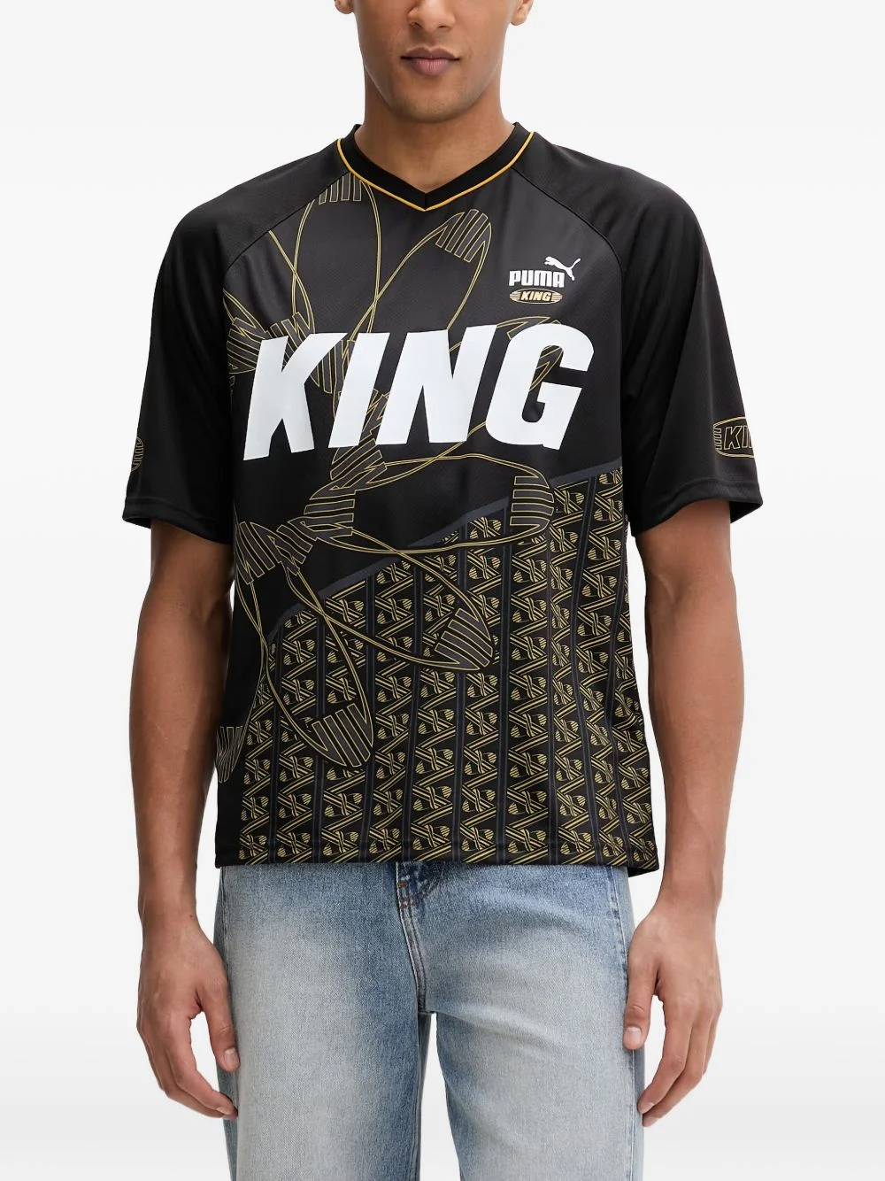 King logo-print T-shirt - 1