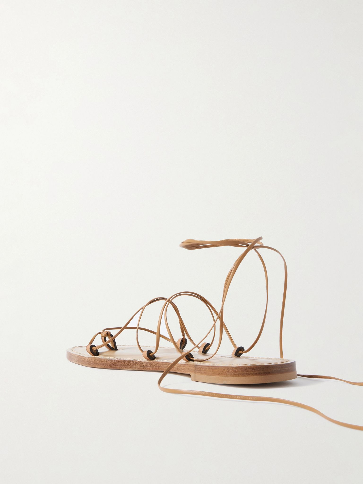 The Serengeti leather sandals Camel - 3