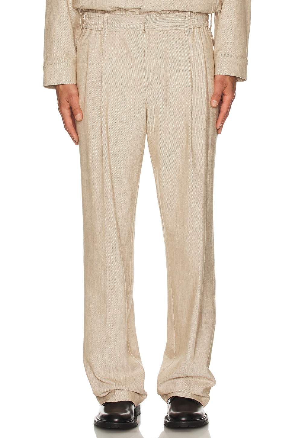 Duncan Single Pleat Pull On Pants - 3