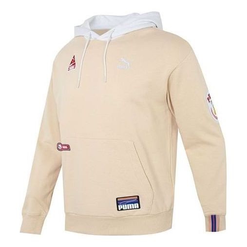 PUMA Team Badge Hoodie 'Beige' 677377-67 - 1