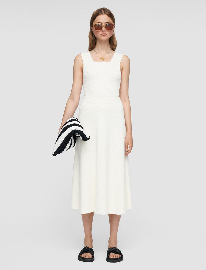 JOSEPH Linen Cardigan Stitch Skirt outlook