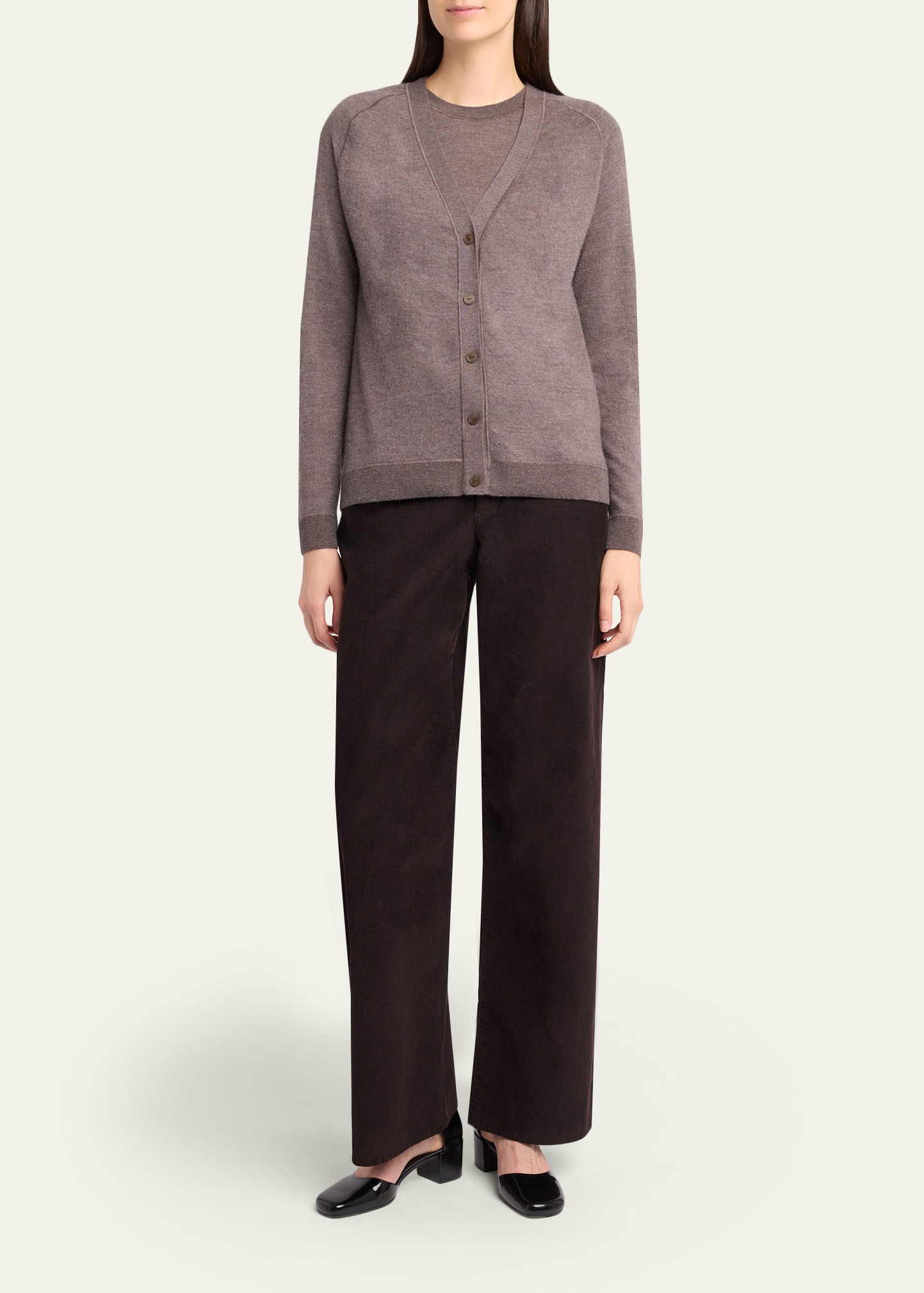 Liberty Cashmere V-Neck Cardigan - 2