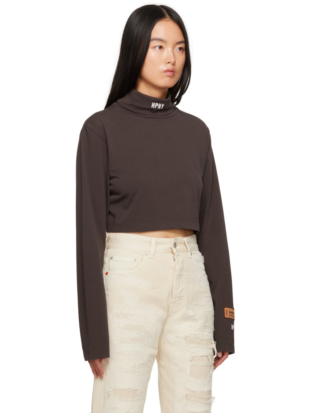 Brown 'HPNY' Long Sleeve T-Shirt - 2