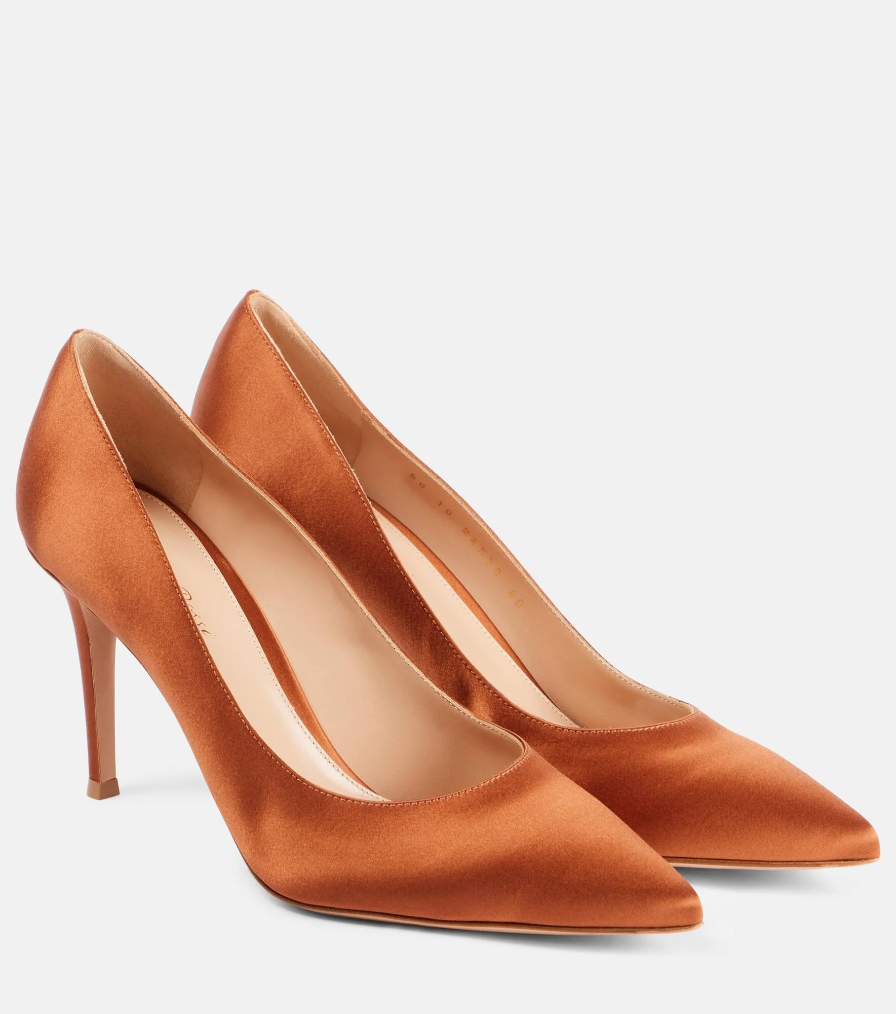 Gianvito 85 satin pumps - 1