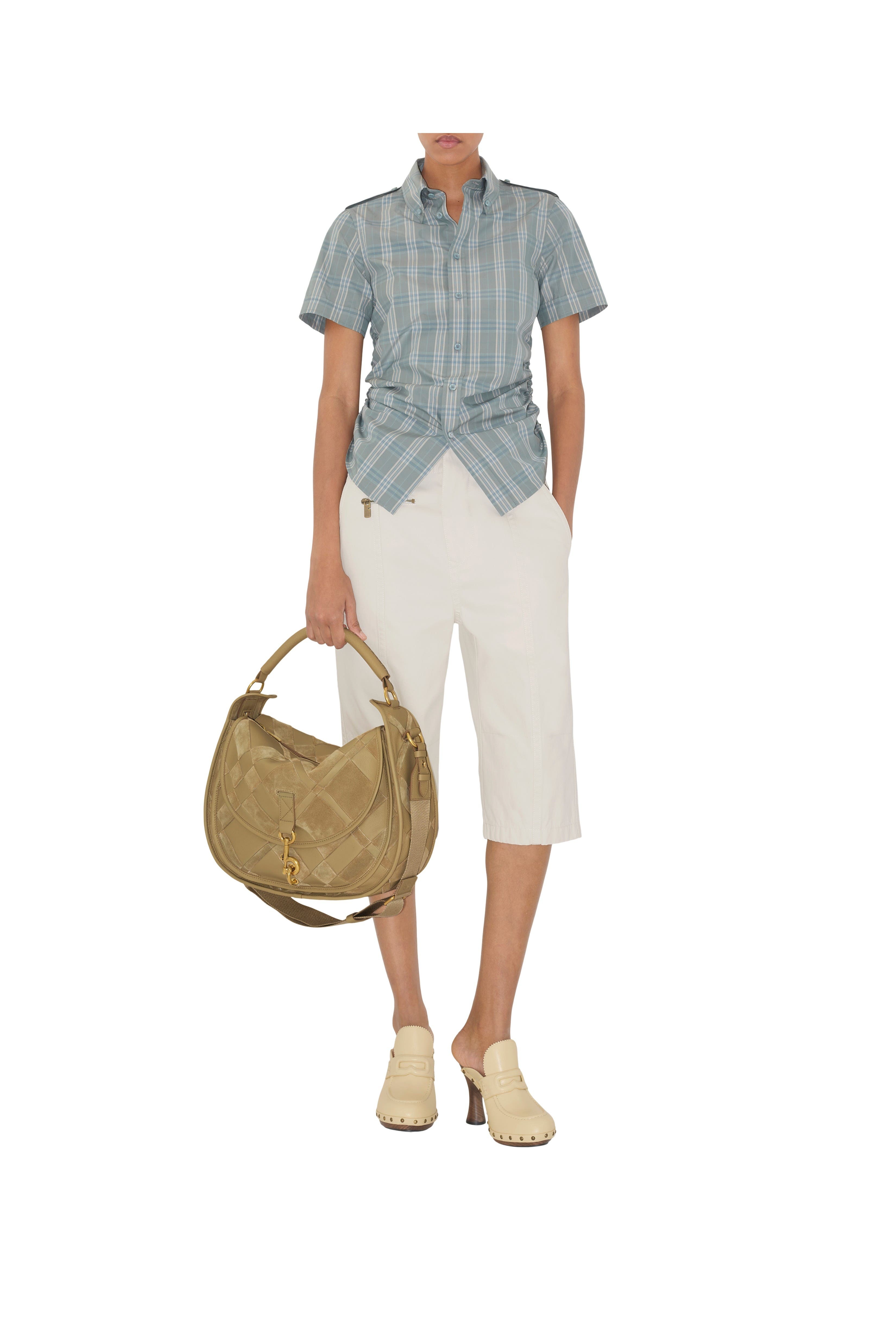 burberry Medium B Clip Messenger Bag in Sandstorm at Nordstrom - 2